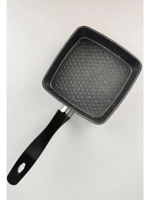 12 cm Granit Sos Tavası – Mini Tereyağı Tavası, Yapışmaz Küçük Tava, Yumurtalık, Sos ve Tereyağı Eritme Için Tek Kişilik Mutfak Tavası (Kare)