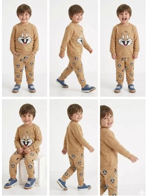 Veraura Lifestyle 2-5 Yaş Tavşan Baskılı 2 Li Çocuk Takımı
