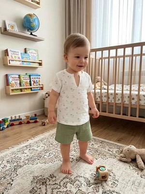 Veraura Lifestyle 1/4 Yaş Müslin Kumaş Bebek Takımı