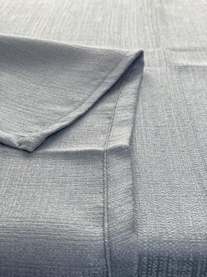 Hype Store Vi Ihlamur Keten Görünümlü, Su Geçirimsiz, Kayma Yapmayan Premium Masa Örtüsü (145 cm x 260 Cm, Gri)