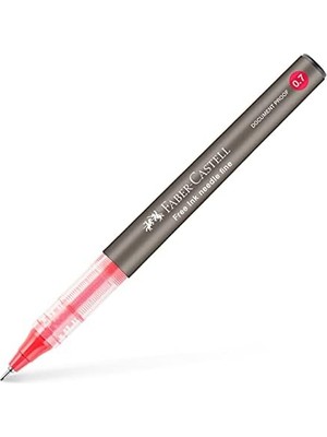 Hype Store Free Ink Roller Kalem 0.7, Kırmızı, Silinmez Kalıcı Mürekkep, Iğne Uçlu, Akıcı Yazım, Mürekkep Göstergeli