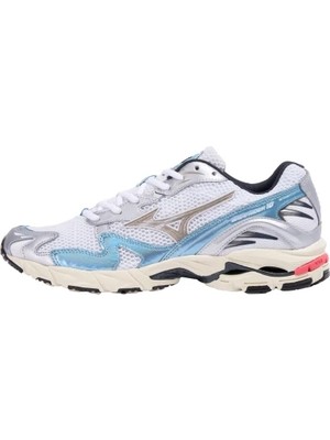 Mizuno Wave Rider 10 Unisex Günlük Giyim Ayakkabısı Beyaz / Mavi