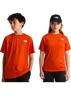 The North Face Teen New 24/7 Ss Tee Çocuk Outdoor Tişörtü NF0A8DF2G6L1 Turuncu
