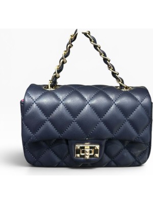 Nas Bag Mini Elde Taşımalı Veya Zincir Askılı Kapitone Kadın Omuz Çantası Kahve