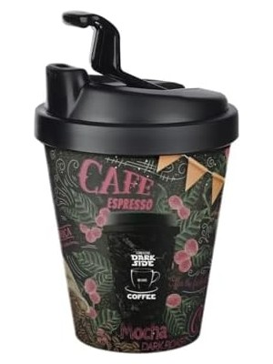 Titiz Motto Termo Bardak (400 Ml) - Çift Katmanlı Isı Koruyucu ve Sızdırmaz Kapaklı Kahve Bardağı