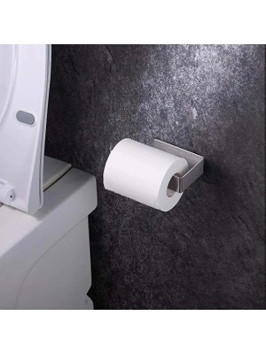 Paslanmaz Çelik Wc Kağıtlık Tuvalet Kağıtlığı Tuvalet Kağıdı Askısı Yapışkanlı Tasarım