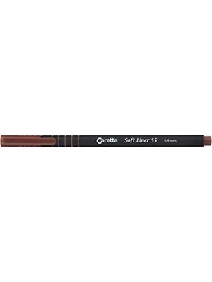 Yakestore Caretta Soft Liner 55 Fineliner Kalem, Kahverengi, 0.4 mm