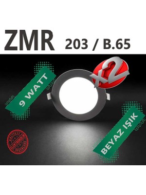 ZMR 2ADET 9W LED Spot (Beyaz Işık)