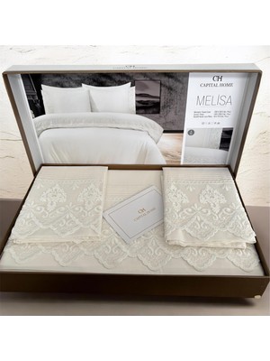 Capital Home Dantelli Çift Kişilik Nevresim Takımı 4 Lü Set