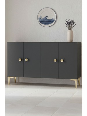 Ceneyra KA1204A SIMPLE Konsol ve Tv Sehpası Antrasit 120cm