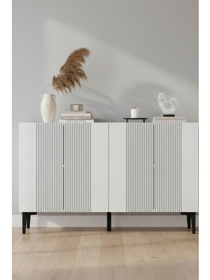 Ceneyra KA1203DB CORSA Konsol ve Tv Sehpası Safirmeşe - Beyaz 120cm