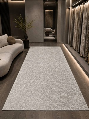 Plato Antiq Halı Krem Modern Kaymaz Taban Salon Hol, Koridor Mutfak Yıkanabilir Jel Kesme Yolluk