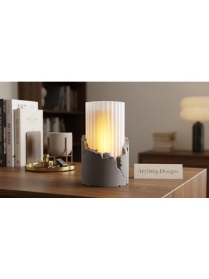 Arylamp Designs Stone Lamp-03