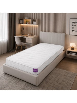 Bamboo Âlâ Ev Modası 90*190*15 cm Bebek Çocuk Yatağı Beyaz Renkli Konforlu
