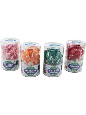 Esranın Dünyası 36PCS Yaysız Plastik Renkli Mandal Kutulu (5419)