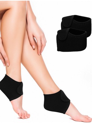 Dinç Store 44 2li Topuk Dikeni Silikon Tabanlı Ortopedik Çorap Ağrı Azaltıcı Çatlak Nasır Ayak Destek Çor
