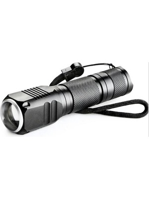 ALFA AKSESUAR 03 F-82 T6 LED Zoomlu 2000 Lm Yüksek Işık Şarjlı El Feneri