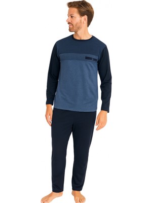 ALFA AKSESUAR 03 9217-KLY 0 Yaka Flato Cepli Pijama Takım
