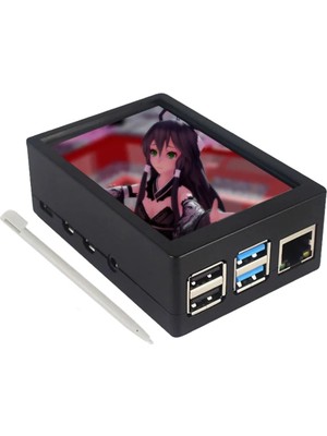 Raspberry Pi 4b 3,5 Inç LCD Dokunmatik Ekranlı Abs Kasa — Pi 4b Özel