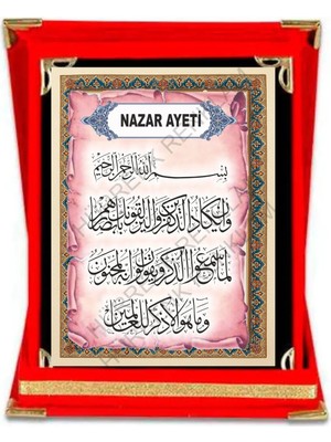 Nazar Plaket Özel Plaket Kadife Plaket Kişiye Özel Plaket