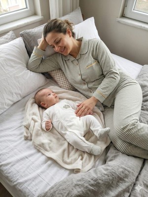 Diamondstar BASKILI ANNE BEBEK LOHUSA SET 3 Ay Kız