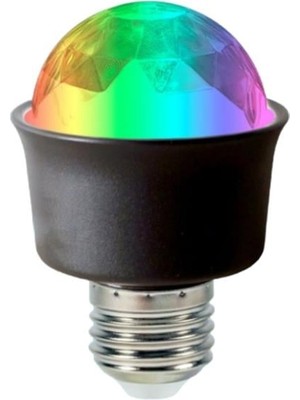 Gees Global Ledx AL-KX6882 Mini 360 Derece LED 3.3 Watt E27 Duy Rgb Disko Lamba