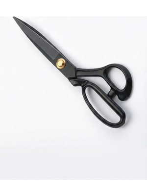Buççin Online Mağaza Profesyonel 8” Metal Makas Siyah – Keskin Çelik Bıçak, Ergonomik Sap, Çok Amaçlı