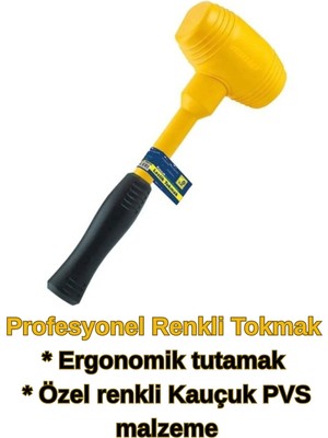 Buççin Online Mağaza Profesyonel Seri Renkli Kauçuk Tokmak Çekiç