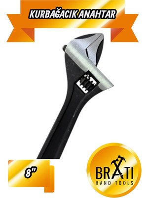 Buççin Online Mağaza 8 No Kurbağacık Ingiliz Anahtarı Ayarlı Anahtar 8''