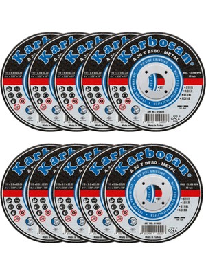 Buççin Online Mağaza Metal Kesme Taşı Diski 115×2,5 mm – Demir ve Çelik Için 10 Adet