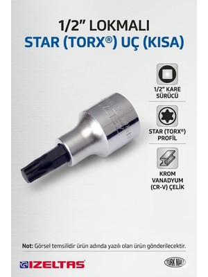 Buççin Online Mağaza 1/2" T50 Lokmalı Anahtar