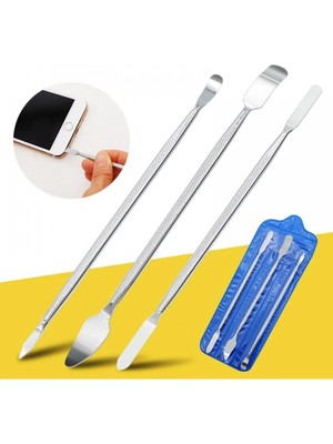 Buççin Online Mağaza 3lü Çift Taraflı Metal Pena Telefon Tablet Notebook Tv Ps Kasa Açma Aparatı