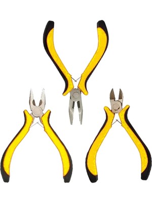 Buççin Online Mağaza Usta Mini 3lü Set Pense Kargaburun Yankeski 13CM
