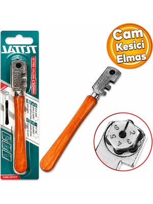 Buççin Online Mağaza Total THT561301 Cam Kesme Elması Ahşap Saplı 130 mm