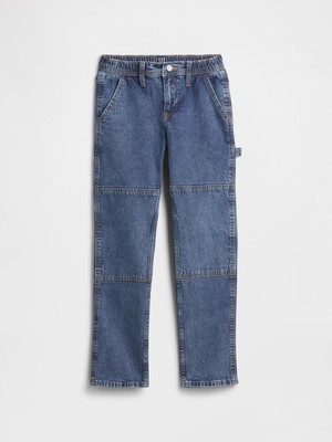 Gap Erkek Çocuk Mavi Utility Original Straight Jean Pantolon