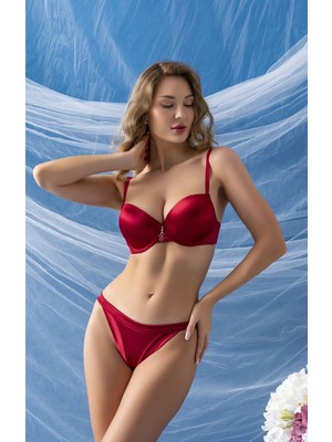 Hobilinka Sütyen ve Slip Külot Takım Bordo