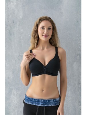 Hobilinka Çıtçıtlı Toparlayıcı Minimizer Sütyen Siyah