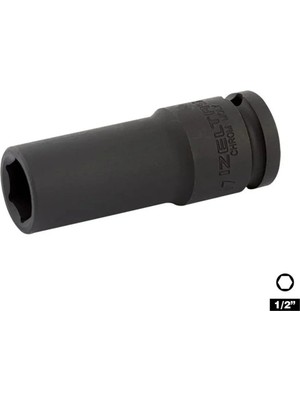 Buççin Online Mağaza Izeltas 1/2 Altı Köşe Havalı Derin Lokma 13 mm
