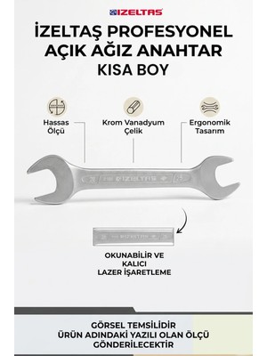 Buççin Online Mağaza 25X28 Iki Ağız Anahtar Kısa Boy