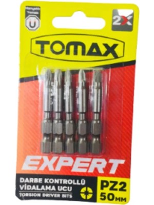 Buççin Online Mağaza PZ2X50 Darbe Kontrollü Mıknatıs Temaslı Yıldız Bits Vidalama Ucu 5'li 50MM