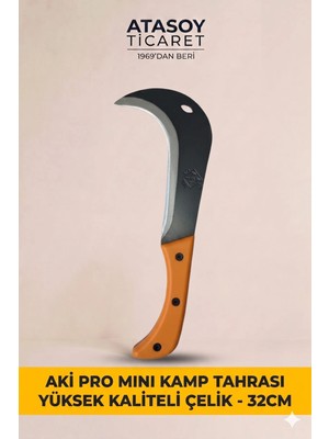 Buççin Online Mağaza Aki Pro Mini Kamp Tahrası Yüksek Kaliteli Çelik - 32CM