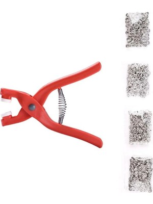 Buççin Online Mağaza 5 Uçlu Toka,giyisi Takma Aleti Metal Çıt Çıt Makinası Dört Kademeli Vuruş Plastik Pense
