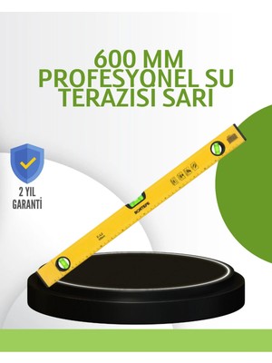 Buççin Online Mağaza Hassas Ölçüm Sağlayan 600 mm Sarı Su Terazisi - Lisinya