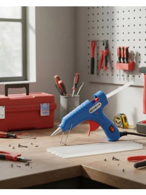 Buççin Online Mağaza Kompakt ve Hafif 20W Silikon Tabancası 7.5 mm Silikon Uyumlu 5 Adet Hediye Silikon