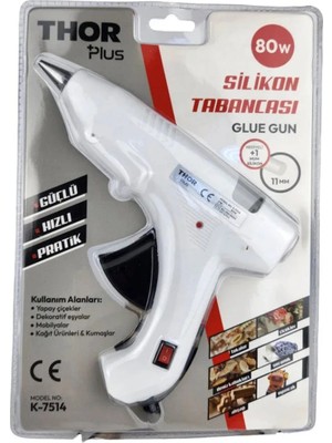 Buççin Online Mağaza 80 Watt Sıcak Silikon Tabancası 80 W (1 Adet Hediye Mum)