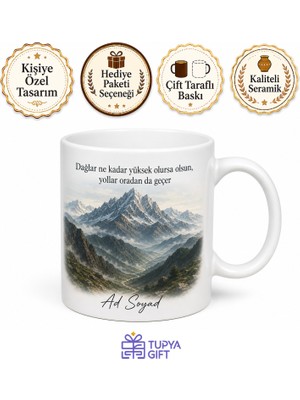 Tupya Gift Hakkari Dağları Temalı Kişiye Özel Memleket Kupa Bardak Hediye