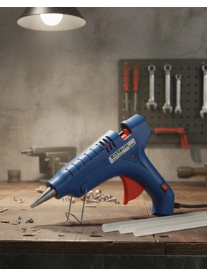 Buççin Online Mağaza 100 W Silikon Tabancası 11 mm Silikon Uyumlu 5 Adet Hediye Silikon
