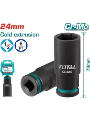 Buççin Online Mağaza 24 mm 1/2 Altı Köşe Darbeli Derin Lokma THDIS12242L