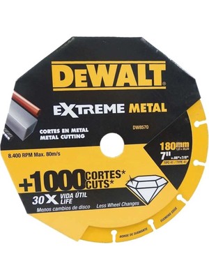 Buççin Online Mağaza Extreme Metal DW8570 Kesici Disk 180MM Metal