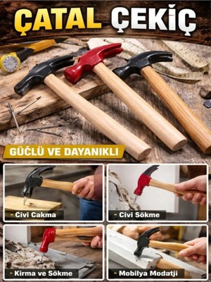 Buççin Online Mağaza Çatal Çekiç 600GR Boyalı